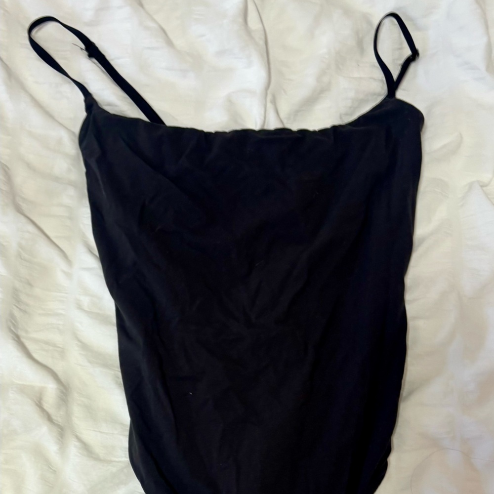SKIMS Black Bodysuit Tank Top